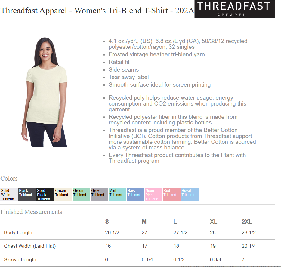 #37 202A LADIES 2XL (VERY FITTED, RUNS SMALL) DTF