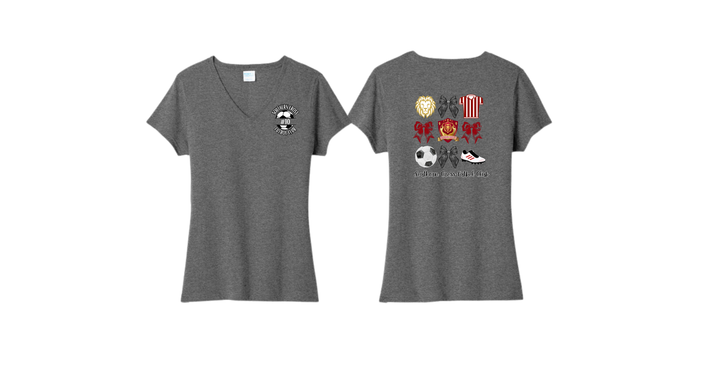 LPC455V Port & Co™ Women's Fan Favorite™ Blend V-Neck Tee LOGO #3