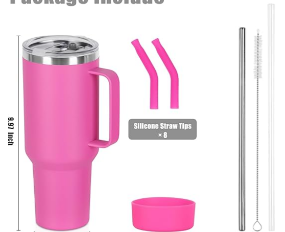 40 OZ TUMBLER - HOT PINK