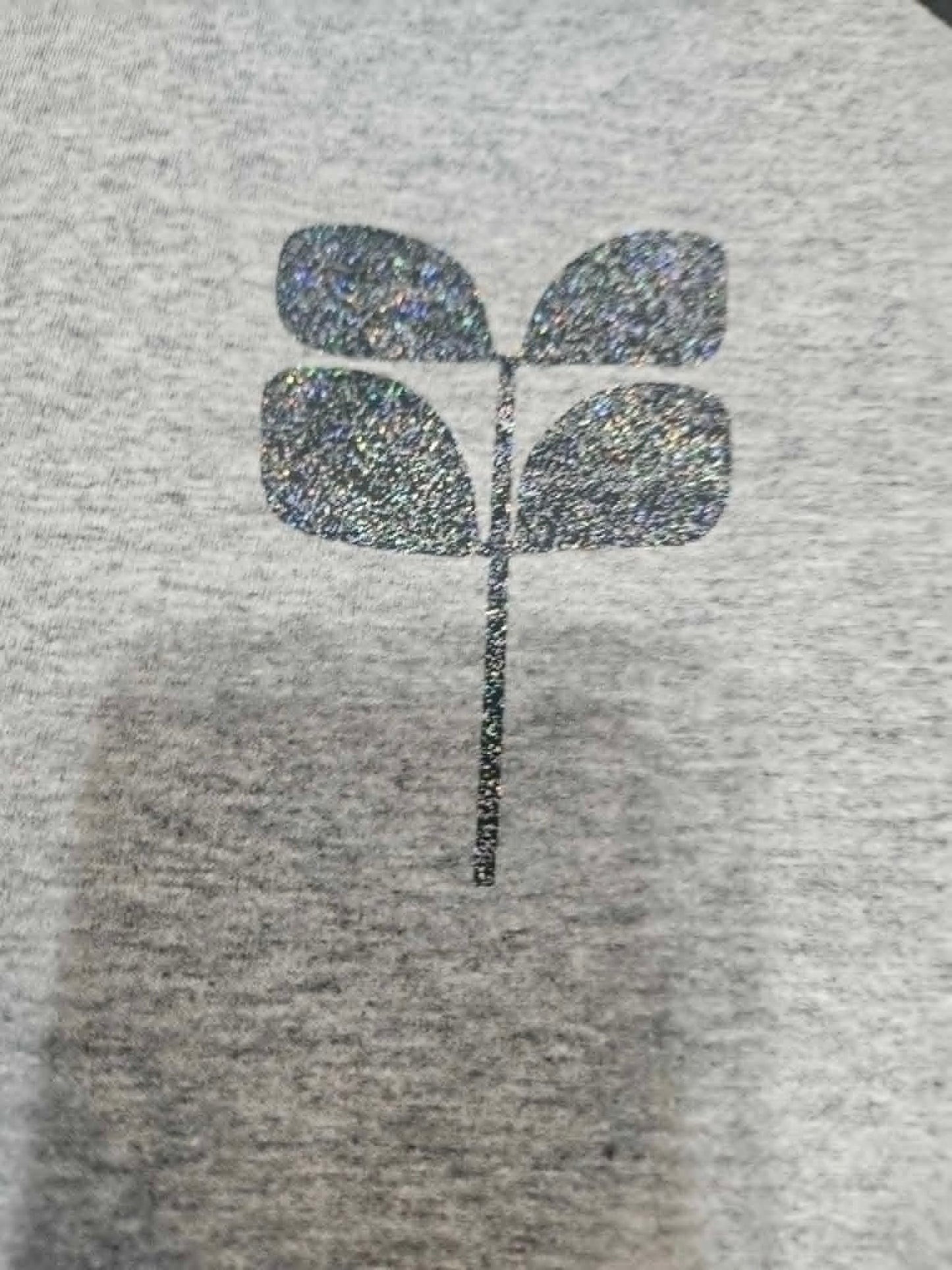 Jerzees Tri blend - Unisex medium - Glitter black aspen leaf