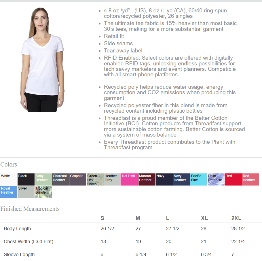 200RV LADIES XL RETAIL FIT -  DTF Mission St. & Leaf