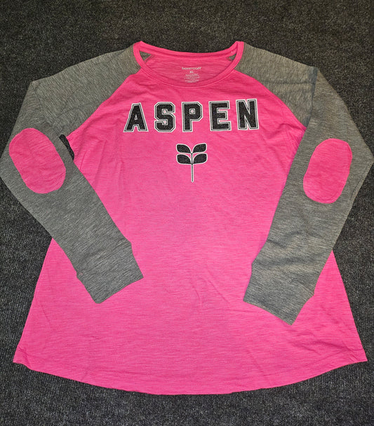 #1 T66 LADIES XL FUCHSIA/GRAY GLITTER DTF