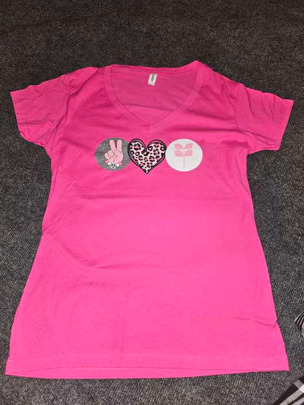 #12 214 LADIES XL (FITTED, RUNS SMALL) GLITTER DTF