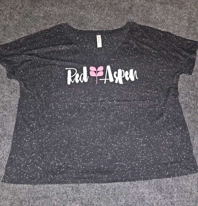 #20 203FV LADIES LARGE (DRAPEY LARGER FIT) GLITTER DTF