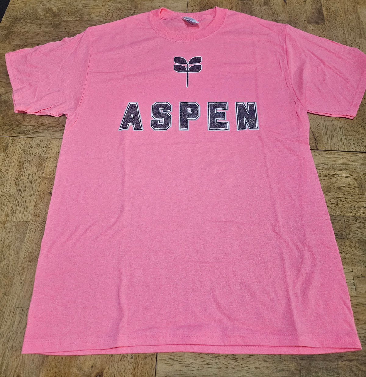 MEDIUM Port & Co. - Glitter DTF ASPEN logo