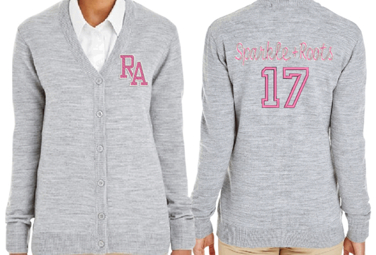 WOMEN'S FIT Harriton Pilbloc V-Neck Button Cardigan Sweater - M425W