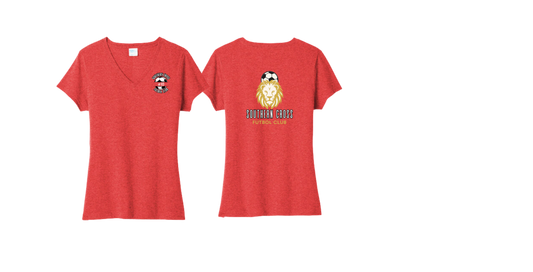LPC330V Port & Co™ Women's Tri-Blend V-Neck Tee LOGO #1