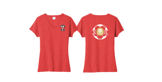 LPC330V Port & Co™ Women's Tri-Blend V-Neck Tee LOGO #2