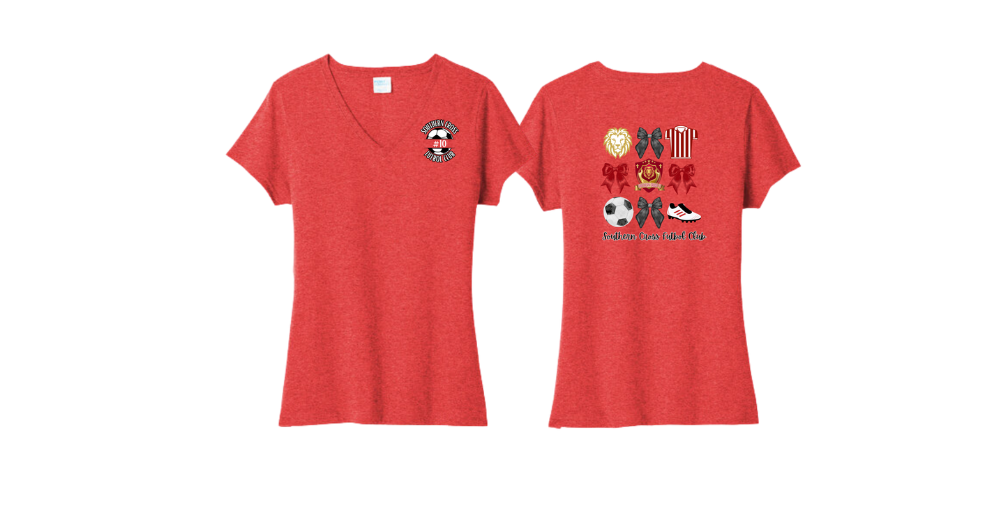 LPC330V Port & Co™ Women's Tri-Blend V-Neck Tee LOGO #3