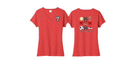 LPC330V Port & Co™ Women's Tri-Blend V-Neck Tee LOGO #3