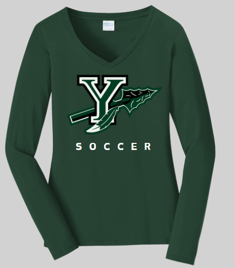 LPC450VLS Port & Company® Women's Long Sleeve Fan Favorite™ V-Neck Tee