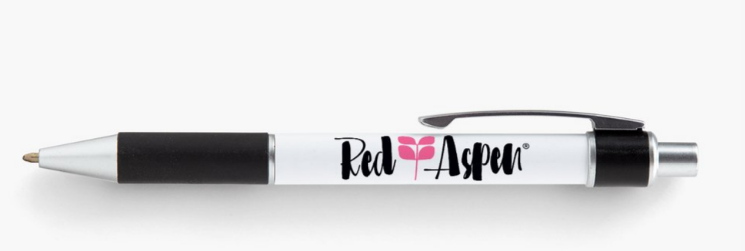 Red Aspen Ballpoint Ink Pen