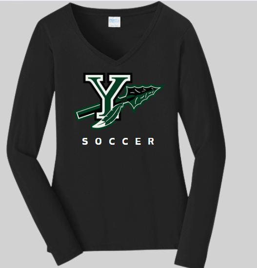 LPC450VLS Port & Company® Women's Long Sleeve Fan Favorite™ V-Neck Tee