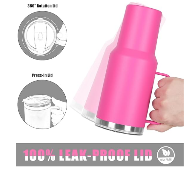 40 OZ TUMBLER - HOT PINK