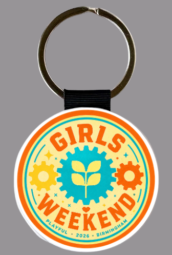 Girl's Weekend 2026 Keychain - Square or Round 2"