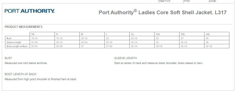 Port Authority® Ladies Core Soft Shell Jacket. L317